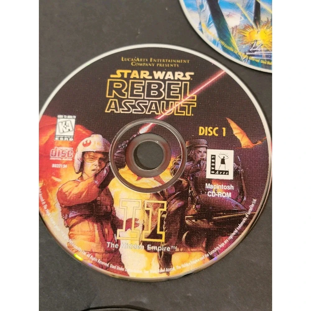 Vtg‎ Star Wars Lucasarts Archives Collection Set Of 5 CD ROM PC Discs Games